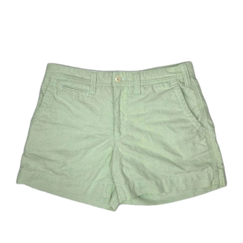 Polo Ralph Lauren Classic Fit Chino Shorts Womens Size 2 Lime Logo Preppy